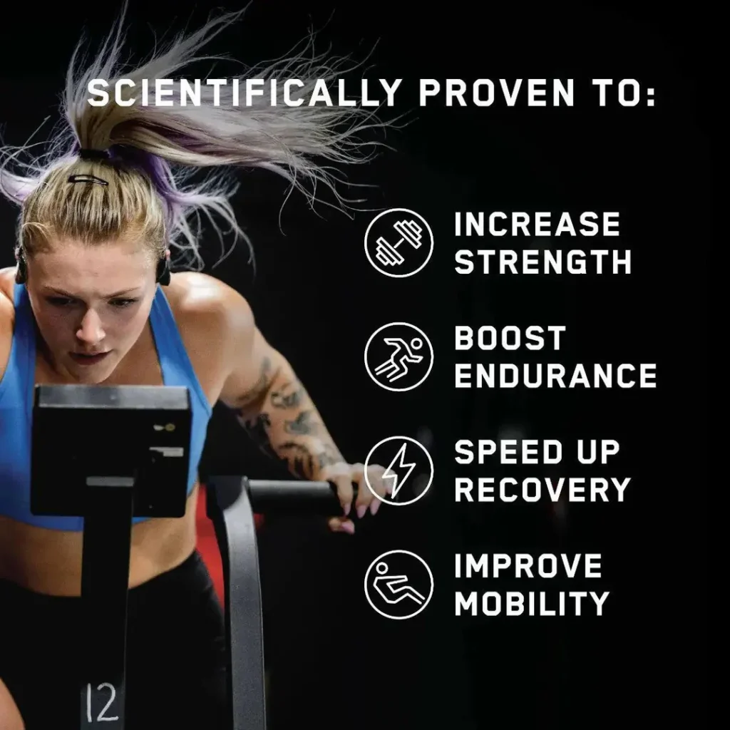 Athlete cycling with performance benefits